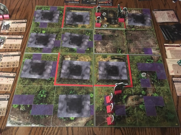 Rambo The Board Game Board Setup